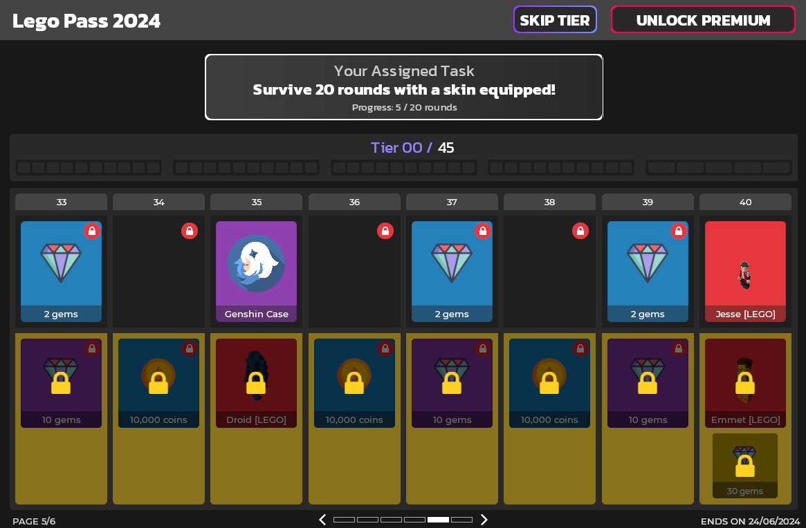 LEGO Battle Pass 2024